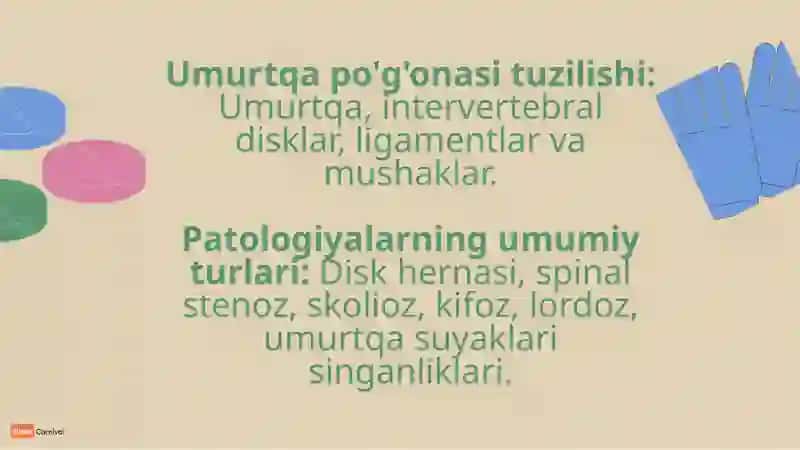 Umurtqa poğonasi patalogiyalarini operativ davolash usullari 4
