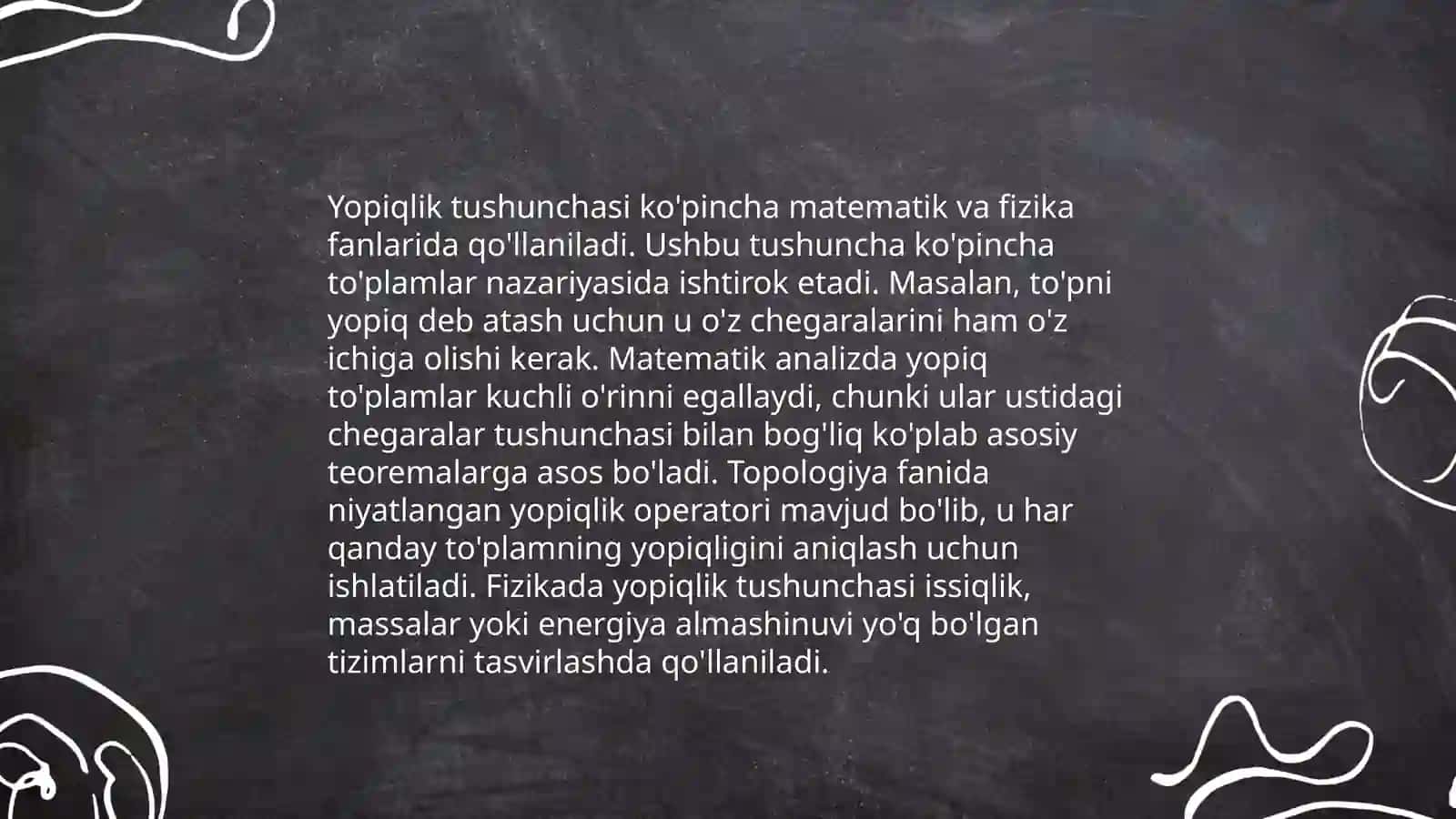 To'liqlik va yopiqlik. Muhim yopiq sinflar 4
