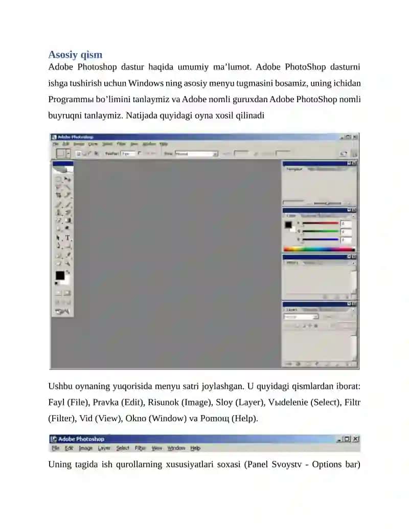 Adobe Photoshop dasturida harakatlanuvchi tasvirlar hosil qilish 4