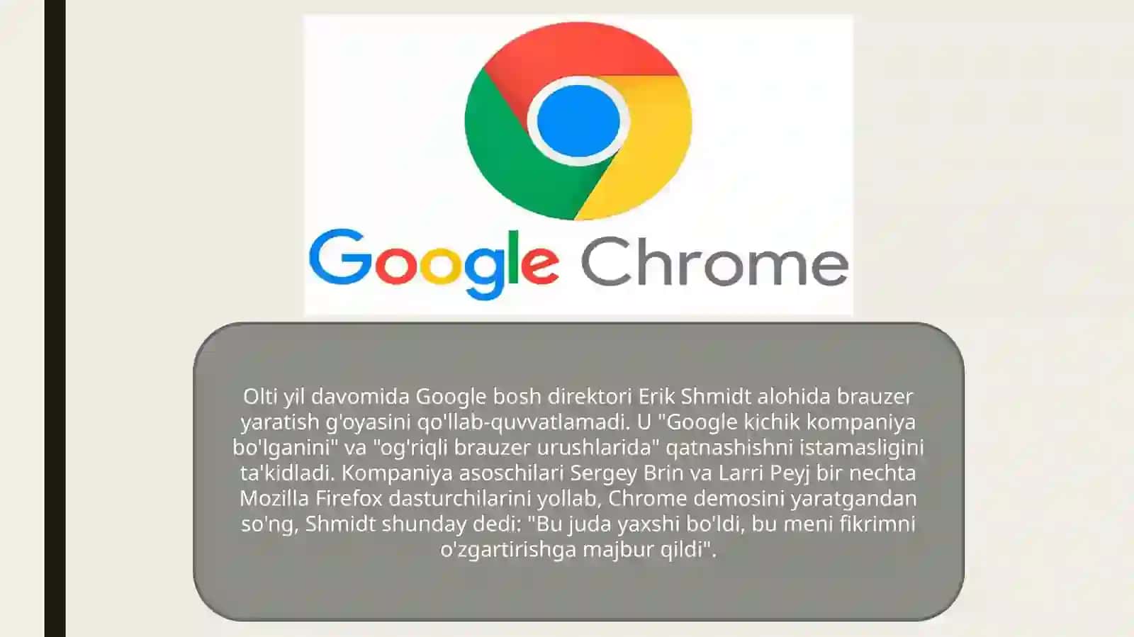 Opera,google chrome dasturining imkoniyatlari 4
