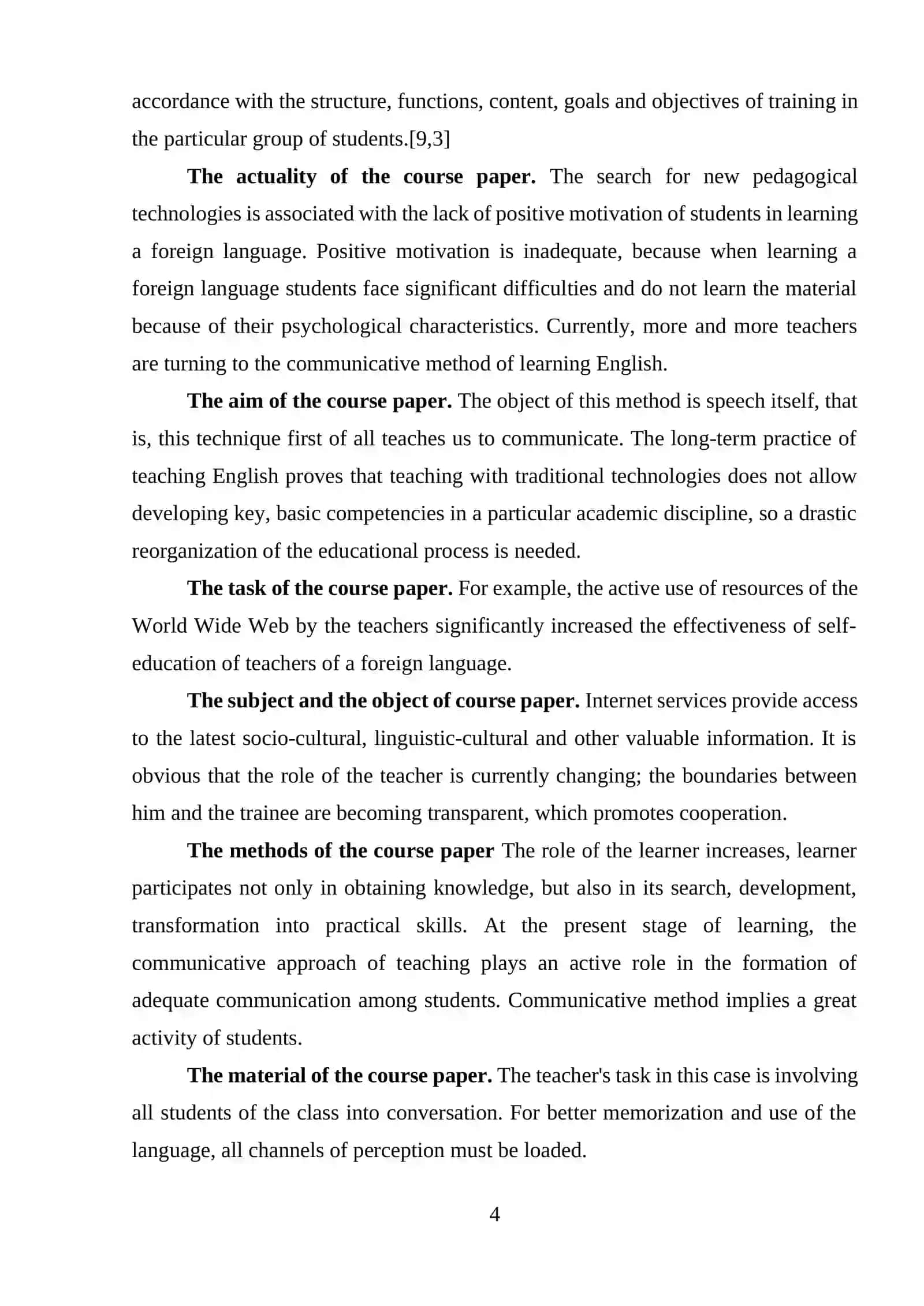 Course Work on The Impact of Technology on Language Teaching and Learning 4