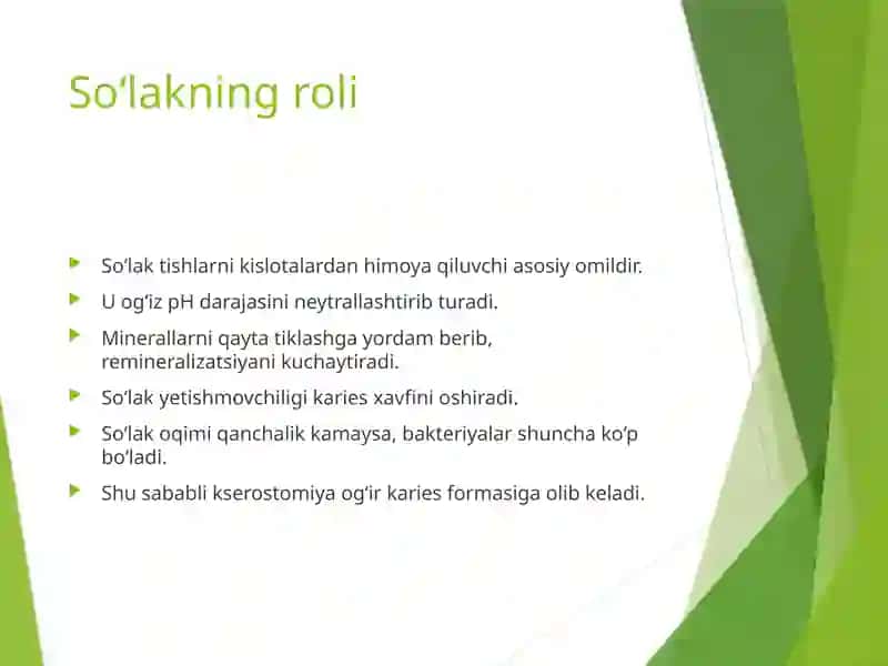 Kariesogen omillar mahalliy 4