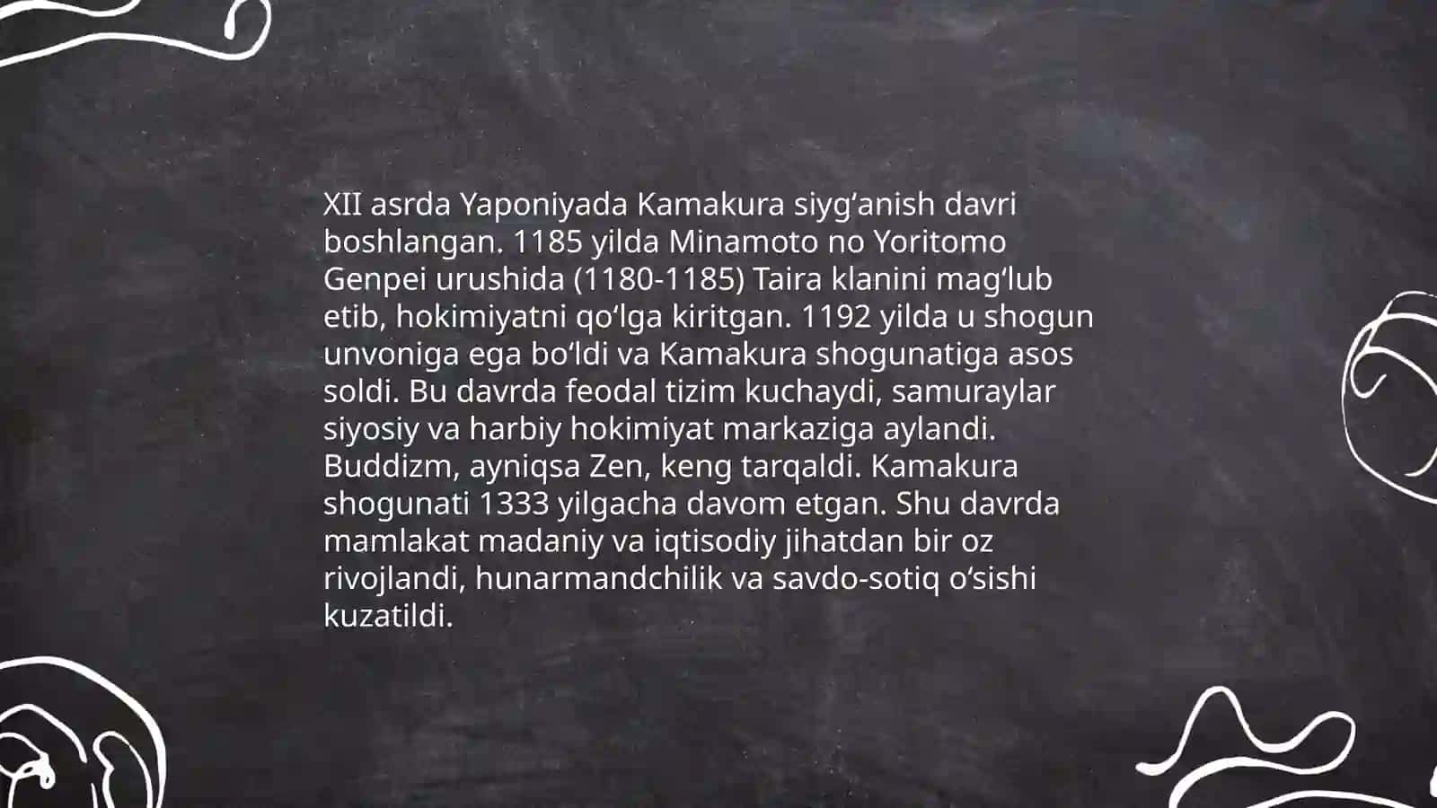 XI asrda Yaponiya: Heian davri madaniyati 4