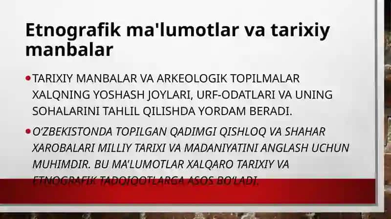 o'zbek halq etnologiyasi qadimgi va o'rta asrlar 4