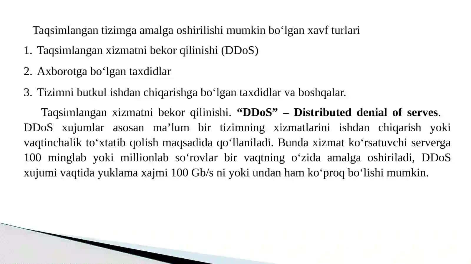 TT larda xavfsizlik masalalari 4