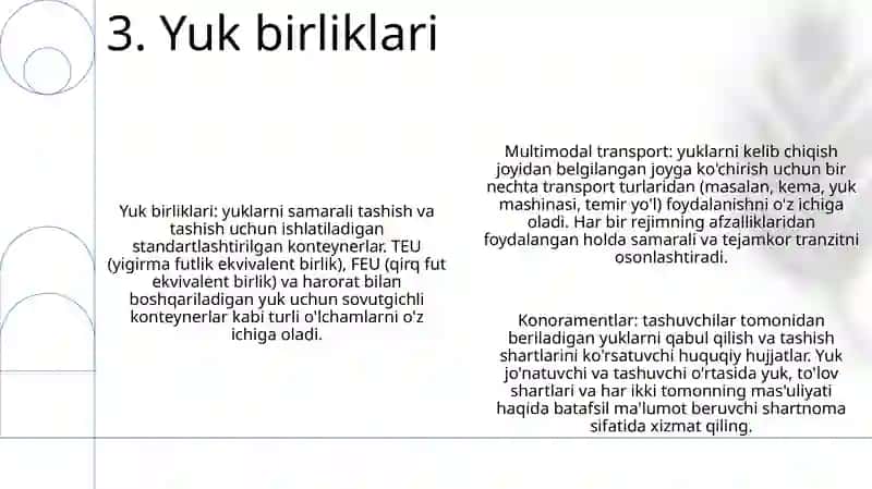 Multimodal Tashishlar Va Yuk Birliklari 4