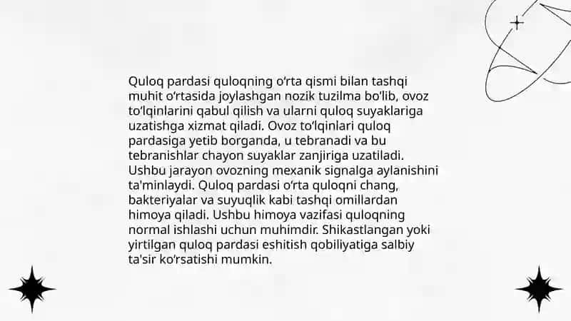 Eshitish organi innervatsiyasining hususiyatlari 4