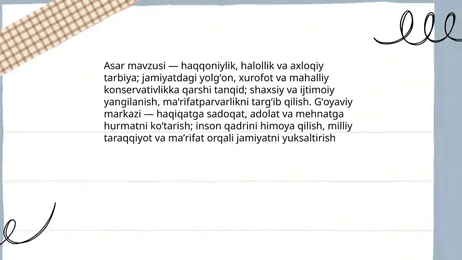 Hamzaning "Toʻgʻri soʻz bila" asari 4