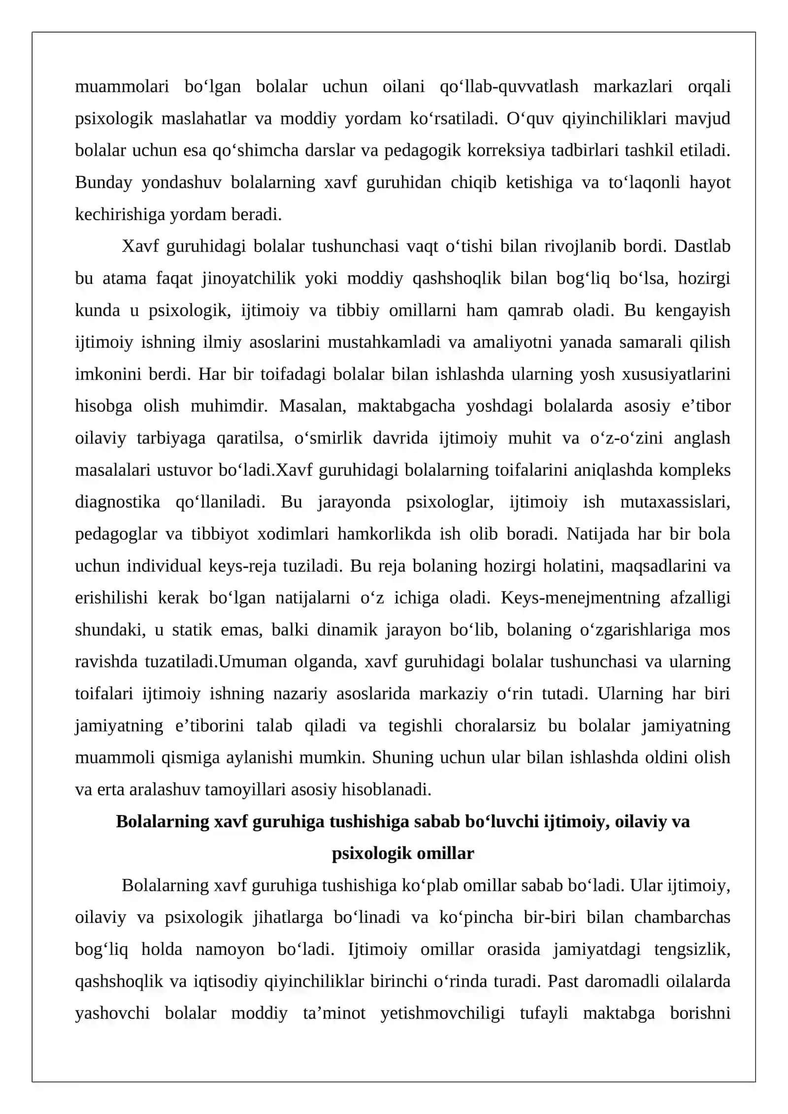 Xavf guruhidagi bolalar bilan ishlashda keys-menejment 4