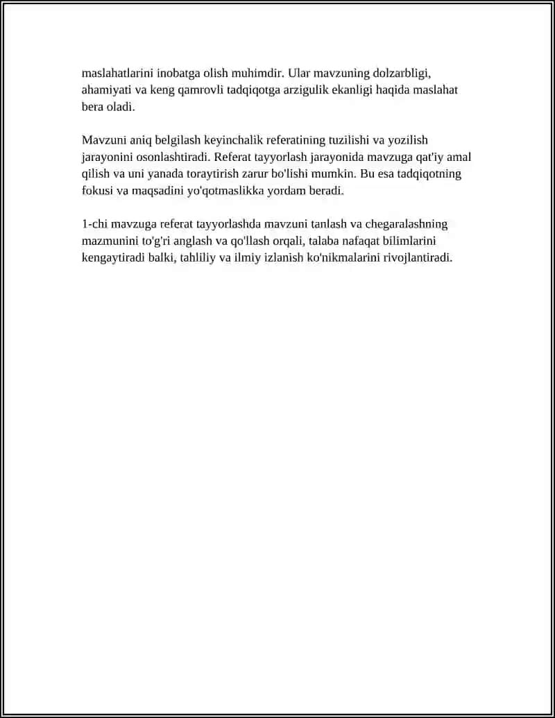 1CHI MAVZUGA REFERAT 4