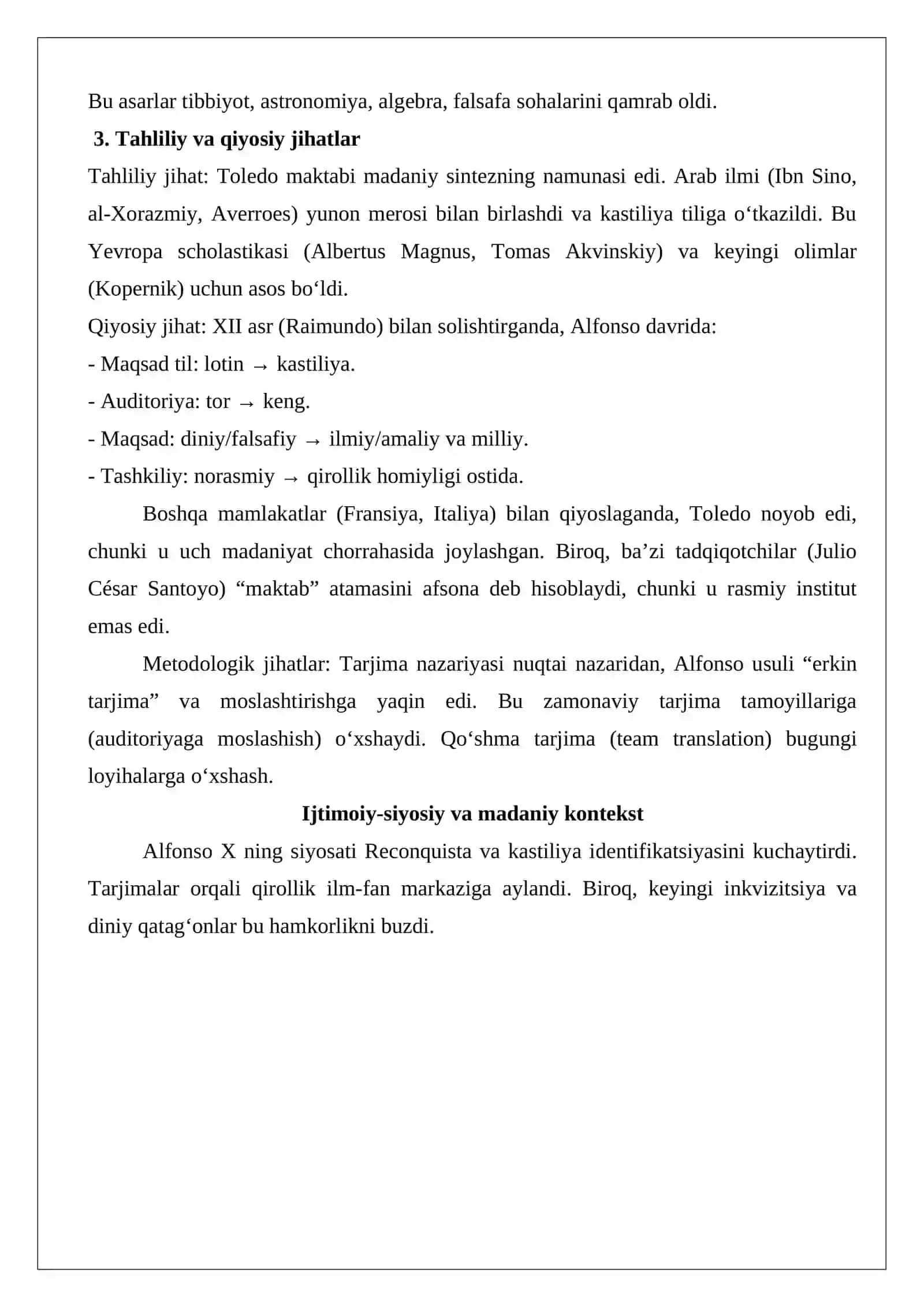 Alfonso X davrida Toledo maktabi Maqola. 4