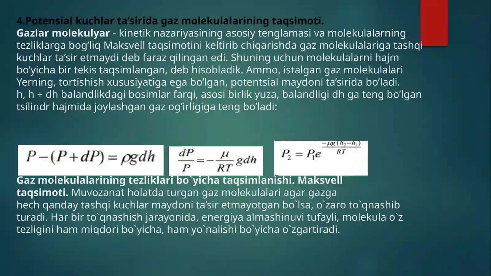 Idealgaz qonunlari 4