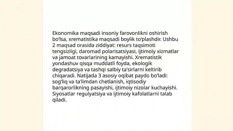 Ekonomika va xrematistika 4