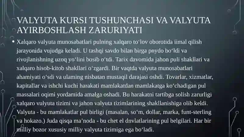 Valyutakurslari Mustaqilishi 4