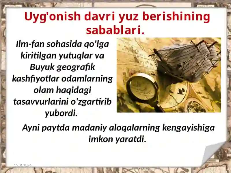 Yevropa uyg‘onish davri ma’naviyati 4