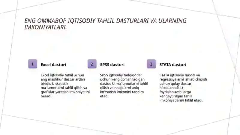 Iqtisodiy tahlil dasturlari 4