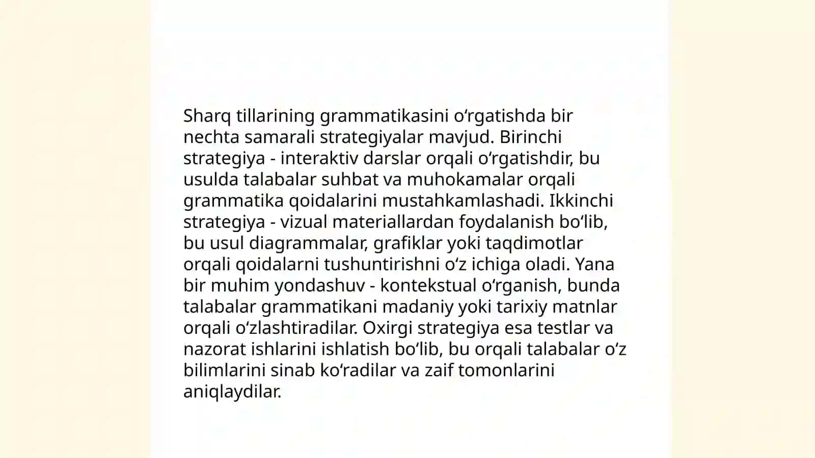 Sharq tillarini oʻrgatish metodikasi 4