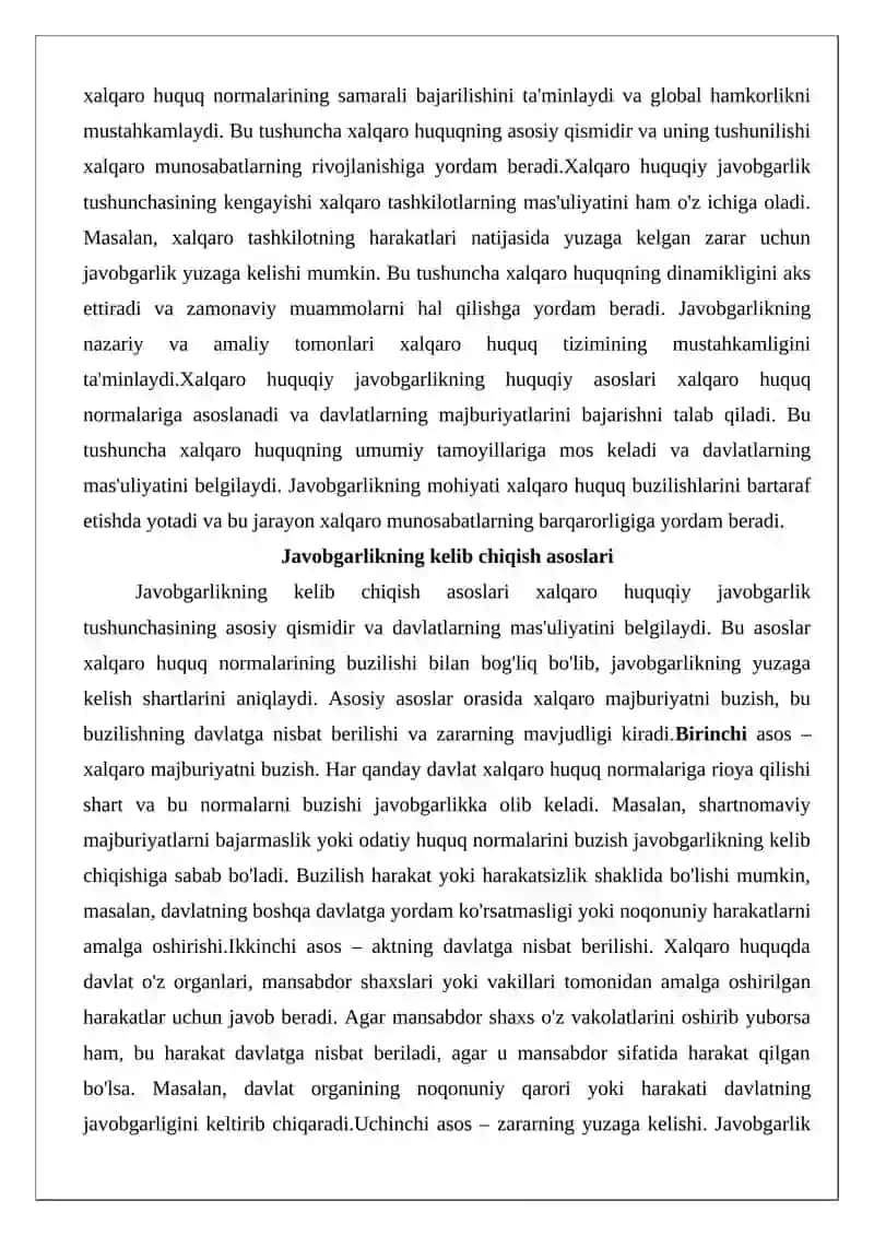 Xalqaro huquqda javobgarlik masalalari 4