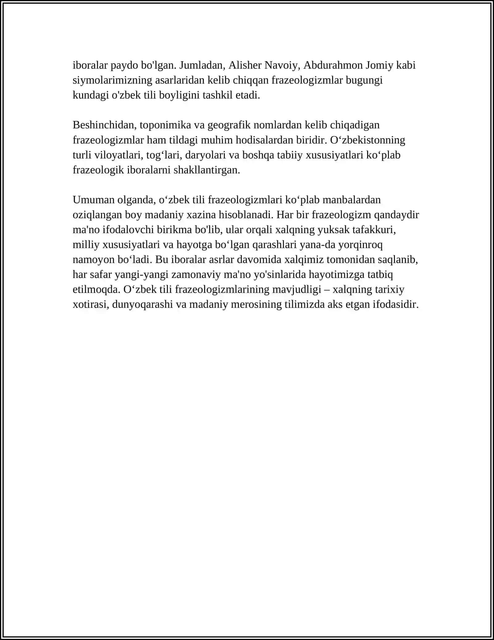 Oʻzbek tili frazeologizmlari 4