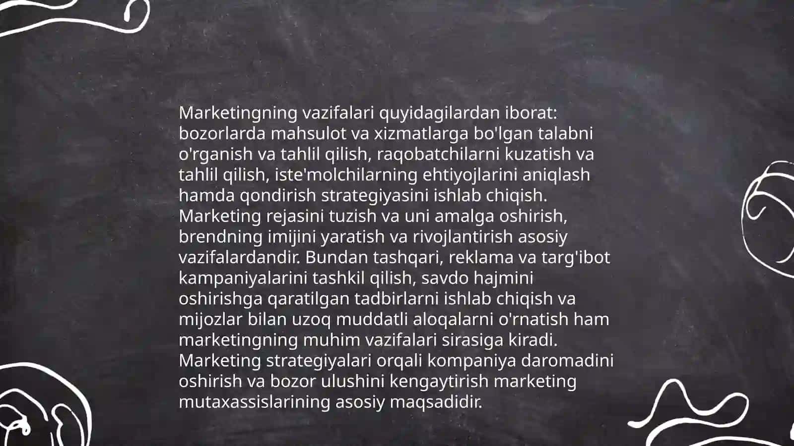 Marketingning asosiy tamoyillari, vazifalari, funksiyalari va turlari 4