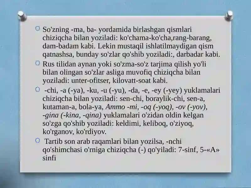 Imlo qoidalari 4