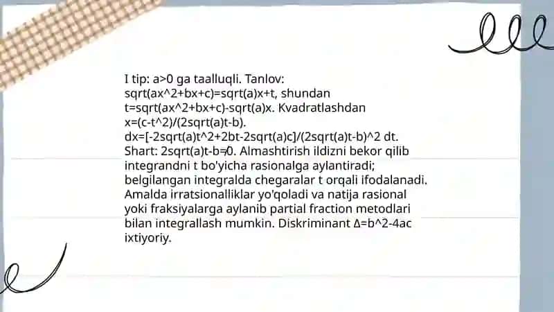 Hisob Eyler almashtirishlari 4