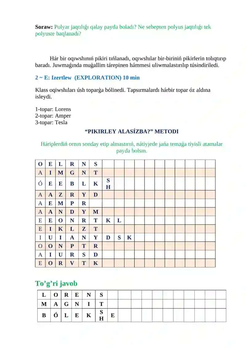 Magnit maydanında zaryadlı bóleksheniń qozǵalısı 4