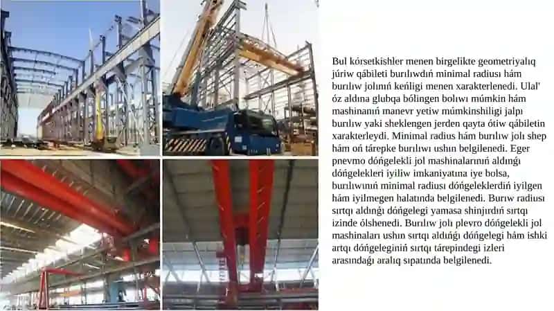 Jol ótiwsheńliktiń geometriyalıq kórsetkishine 4