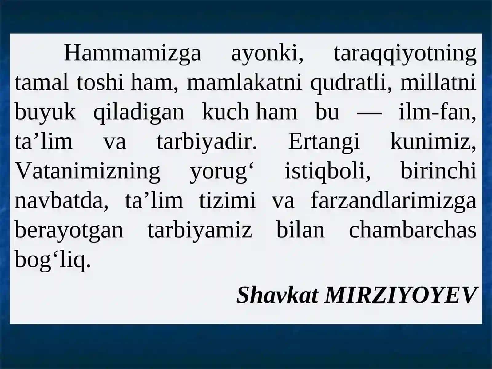 O‘zbekiston Respublikasi ta’lim tizimida modernizatsiya jarayonlari 4