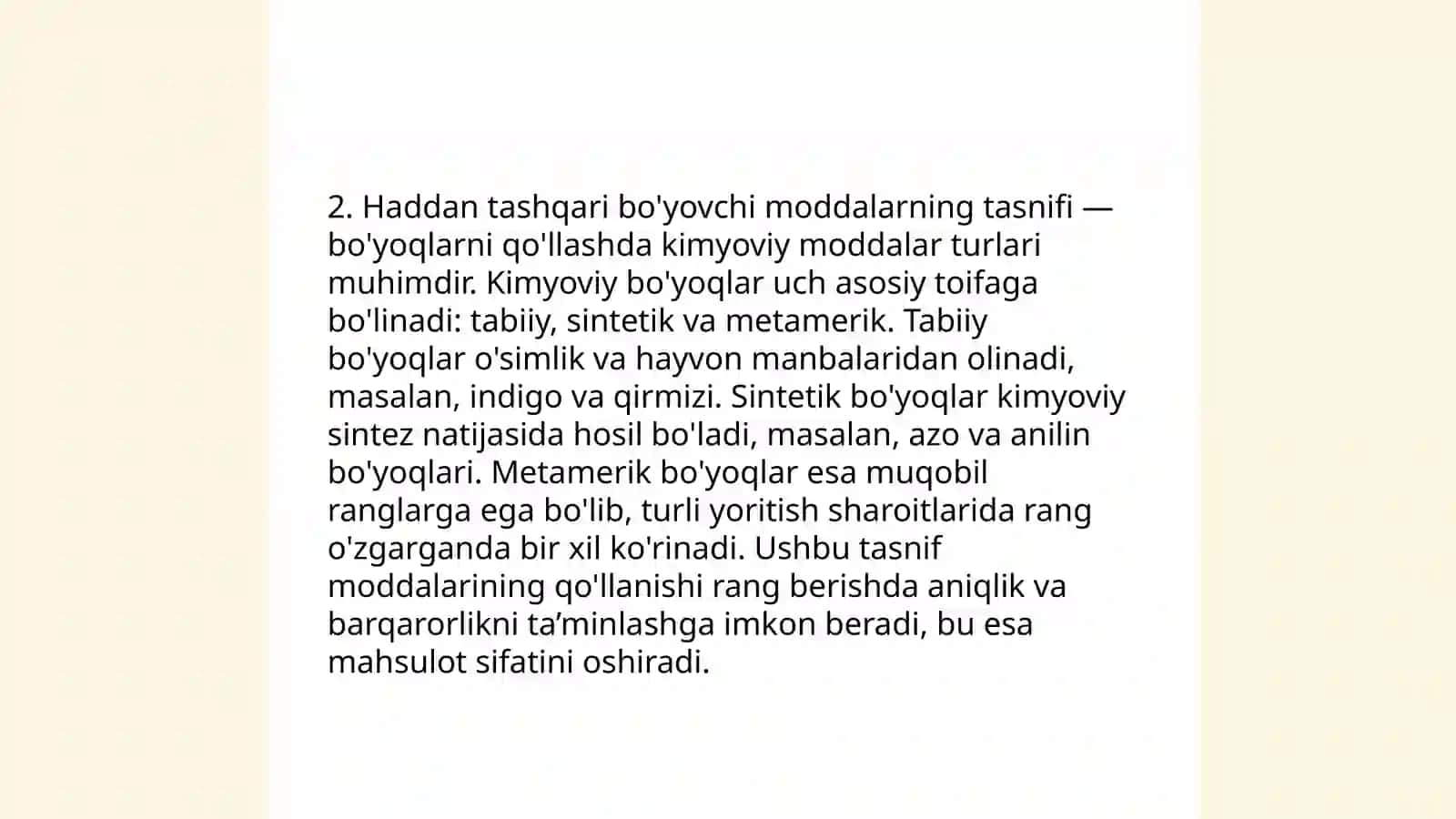 Aktiv bo'yovchi moddalar bilan bo‘yash 4