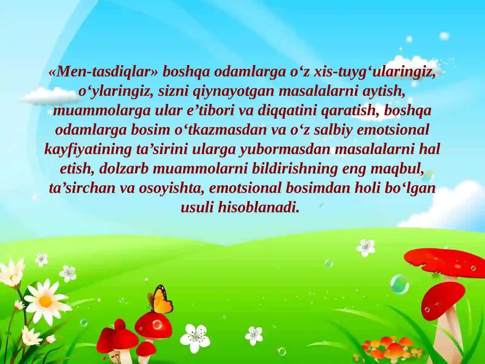 MEN – TASDIQLAR (Men murojaat) 4