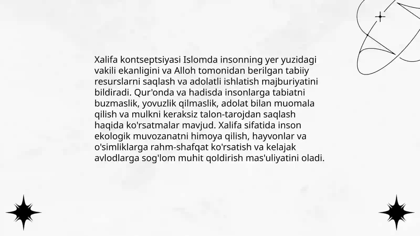 Qur'on va Hadisda atrof-muhitni muhofaza qilish tamoyillari 4