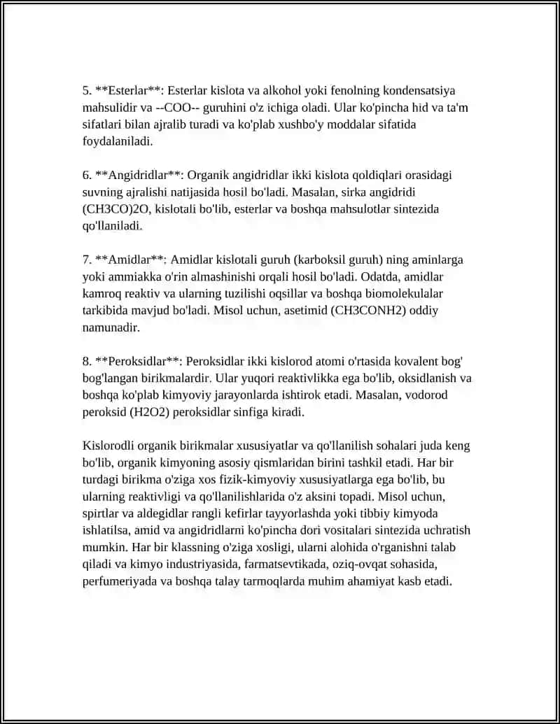 Kislorodli organik birikmalar 4