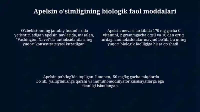 Apelsin o'simligi 4