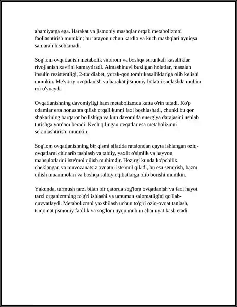 HAYOT TARZI VA SALOMATLIK MEXANIZMI 4