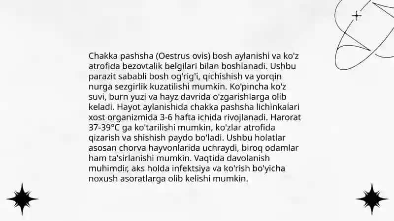 Chakka pashsha kasalligi sabablari 4