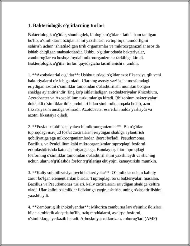 Bakteriologik o'g'itlar 4