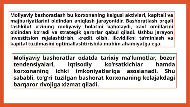 Aktivlar, kapital va majburiyatlarni bashoratlash 4