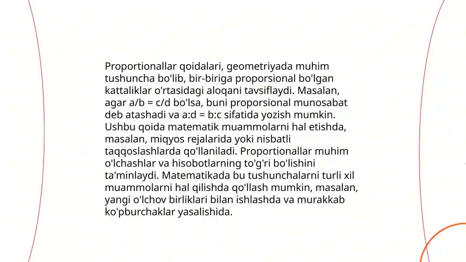 Nisbatlar nazariyasi 4