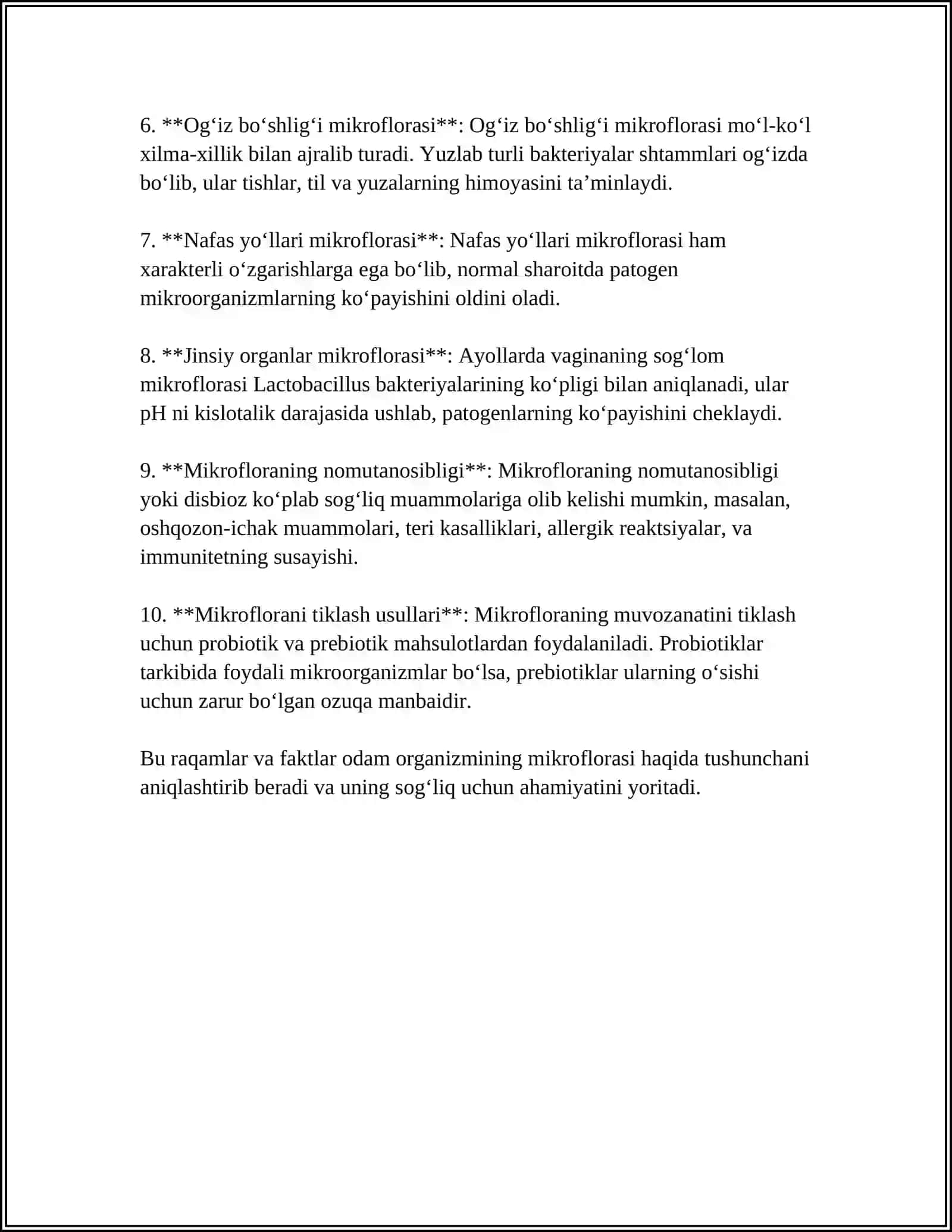 ODAM ORGANIZMINING NORMAL MIHROFLORASI 4