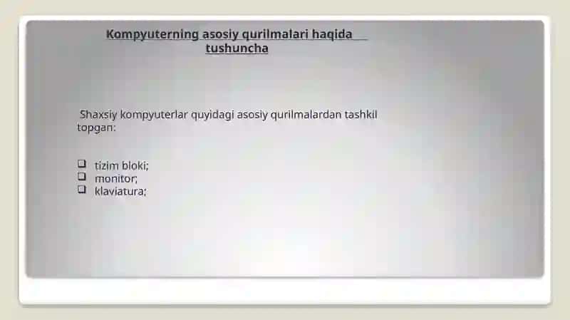 Kompyuterninig qushimcha qurilmalari 4