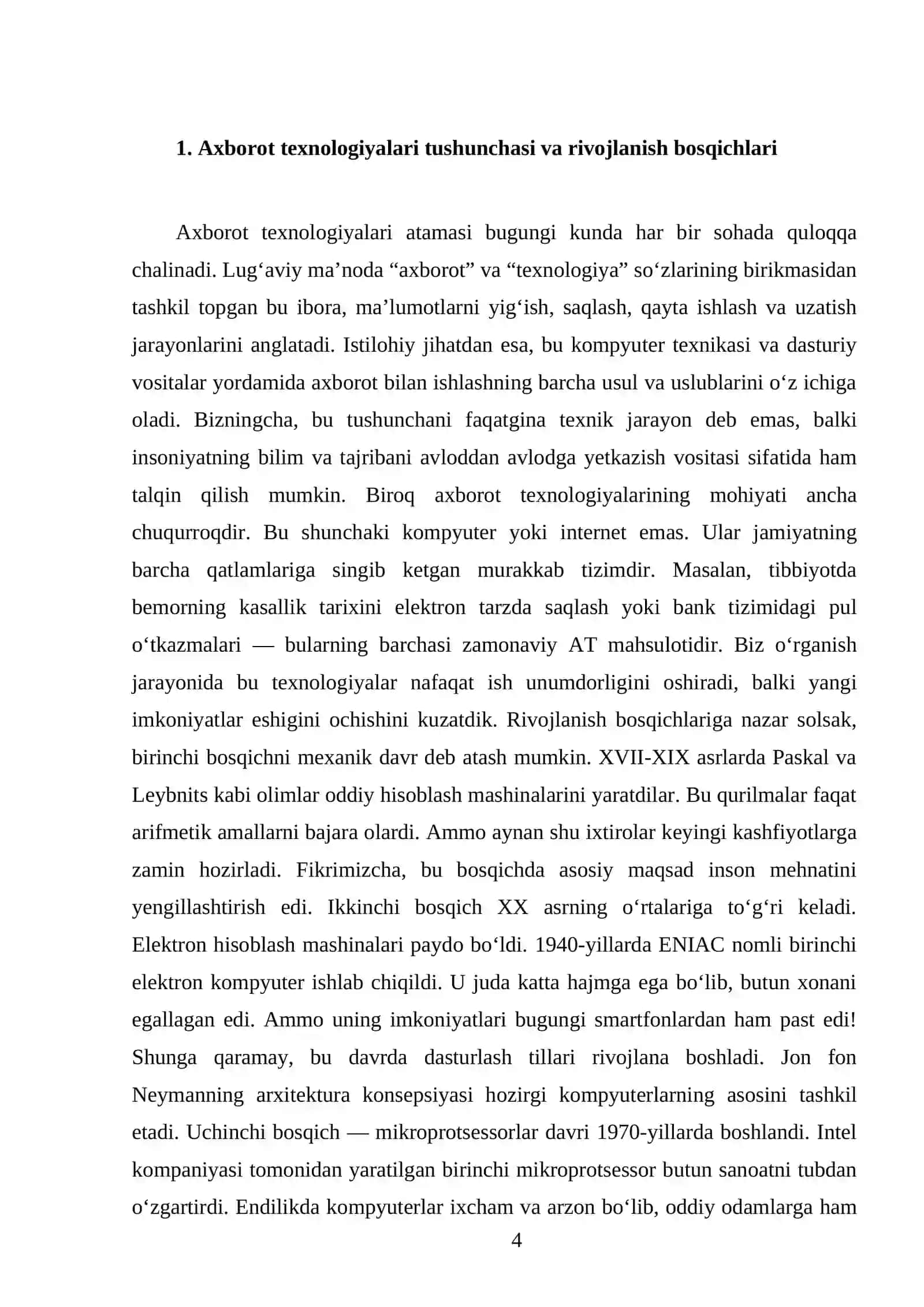 Zamonaviy axborot texnologiyalari 4