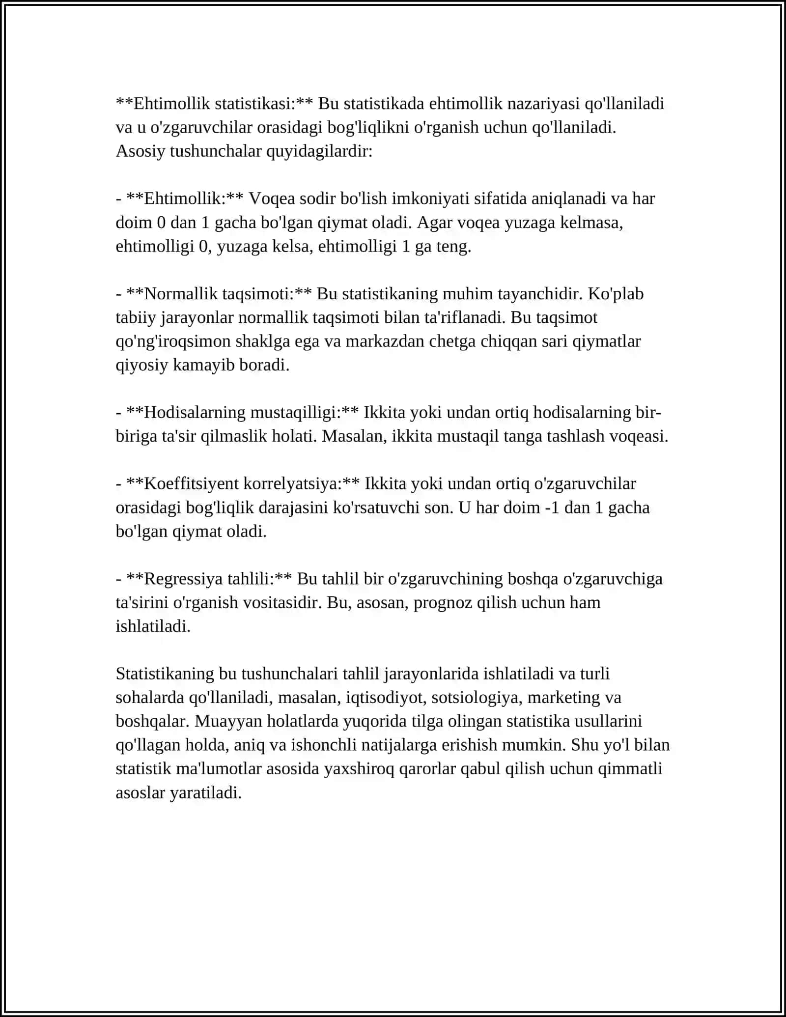 STATISTIKA FANINING PRIDMETI 4