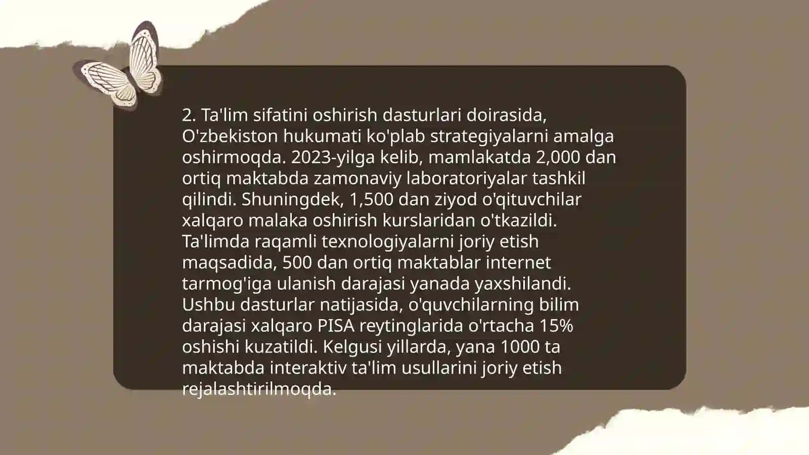 Oʻzbekiston Respublikasida taʼlim tizimi islohotlari 4