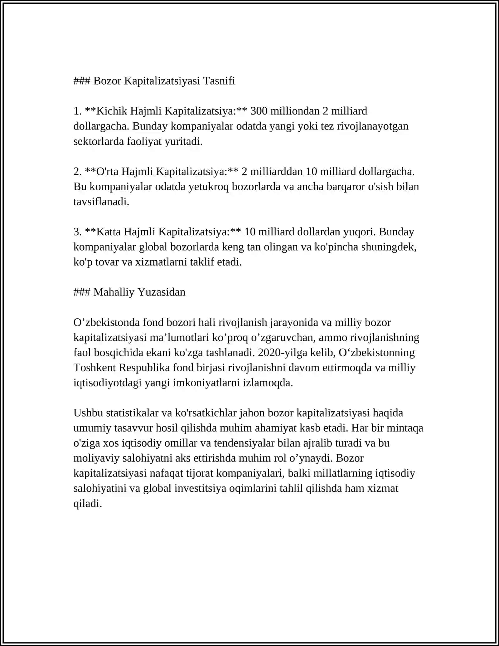 MOLIYA BOZORI INDEKSLARI 4