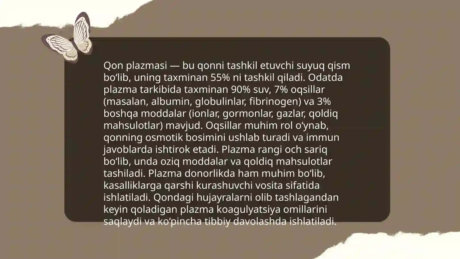Qon,uning tarkibi va vazifalari 4