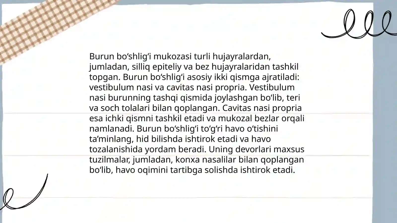 Nafas olish organlarining anatomiyasini órganish 4