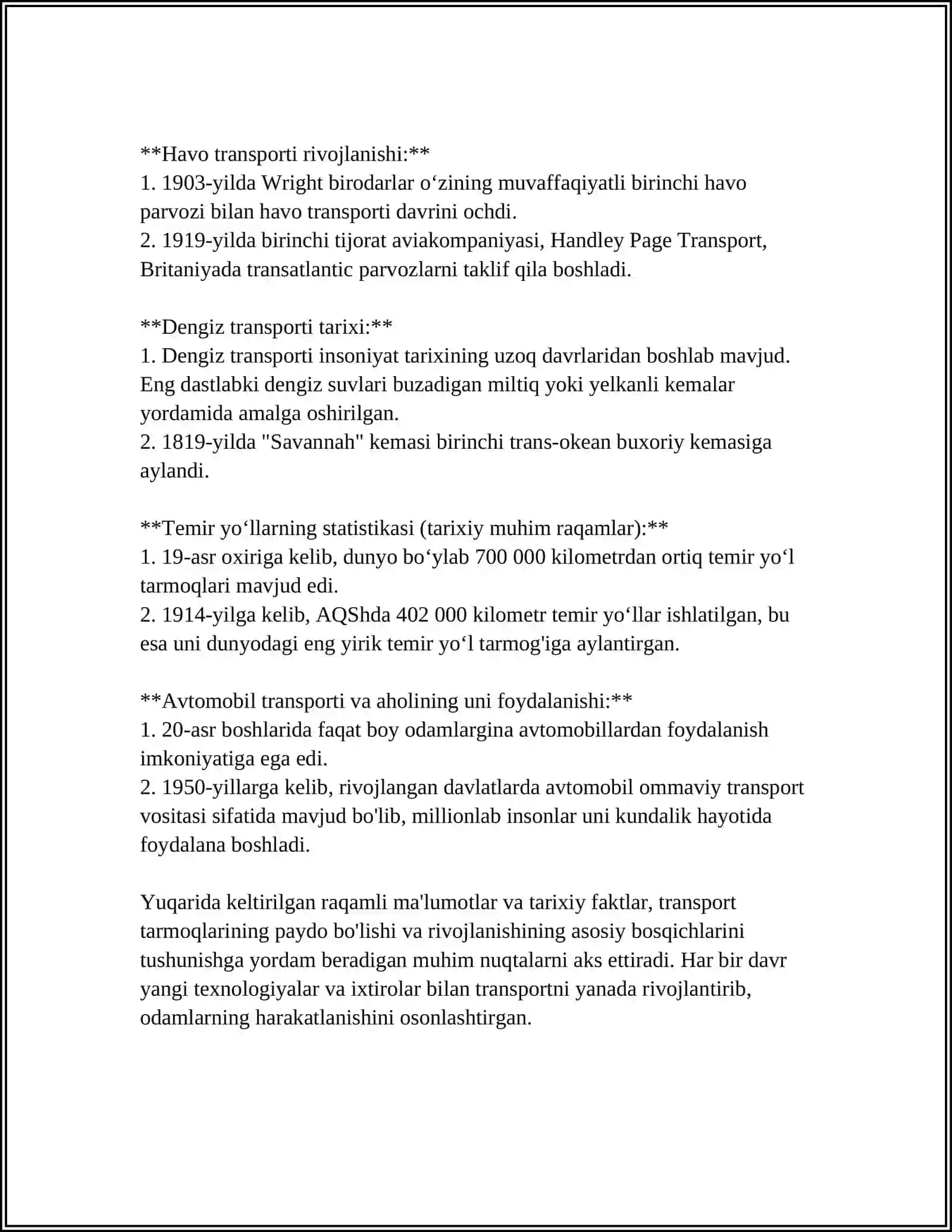 BIRLAMCHI VA IKKILAMCHI TRANSPORT TARMOQLARI 4