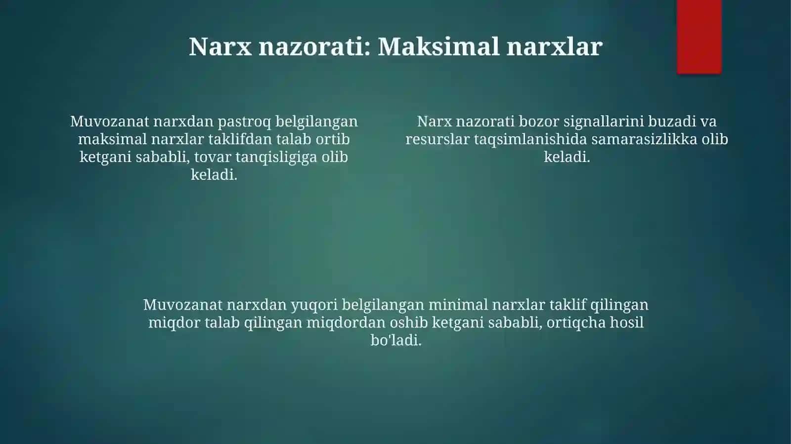 Bozormuvozanatimaksimalvaminimalnarxlar 4