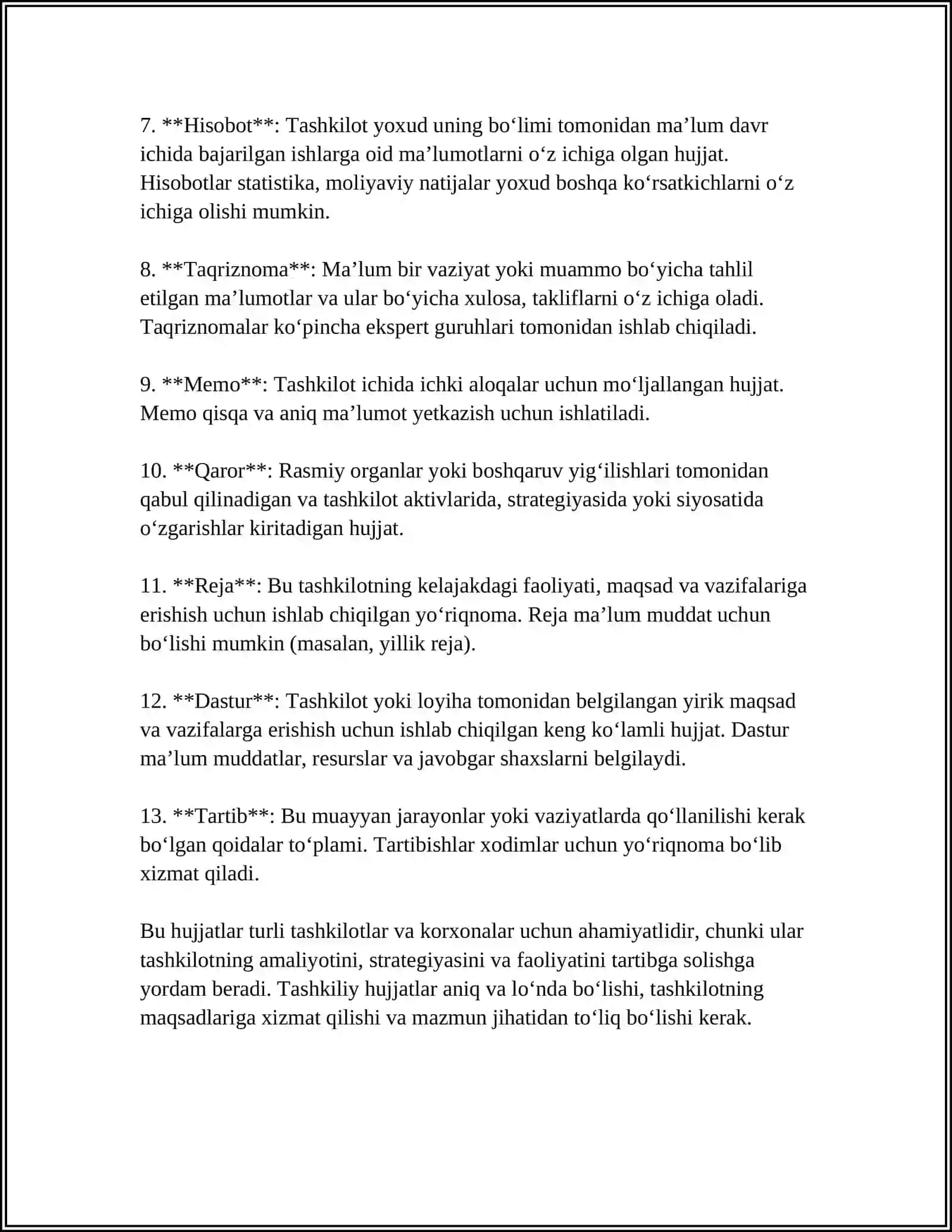 TASHKILIY HUJJATLAR 4